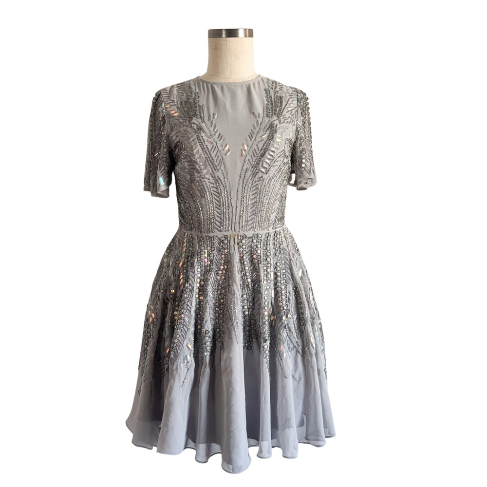 ASOS silver sequin dress - size 4